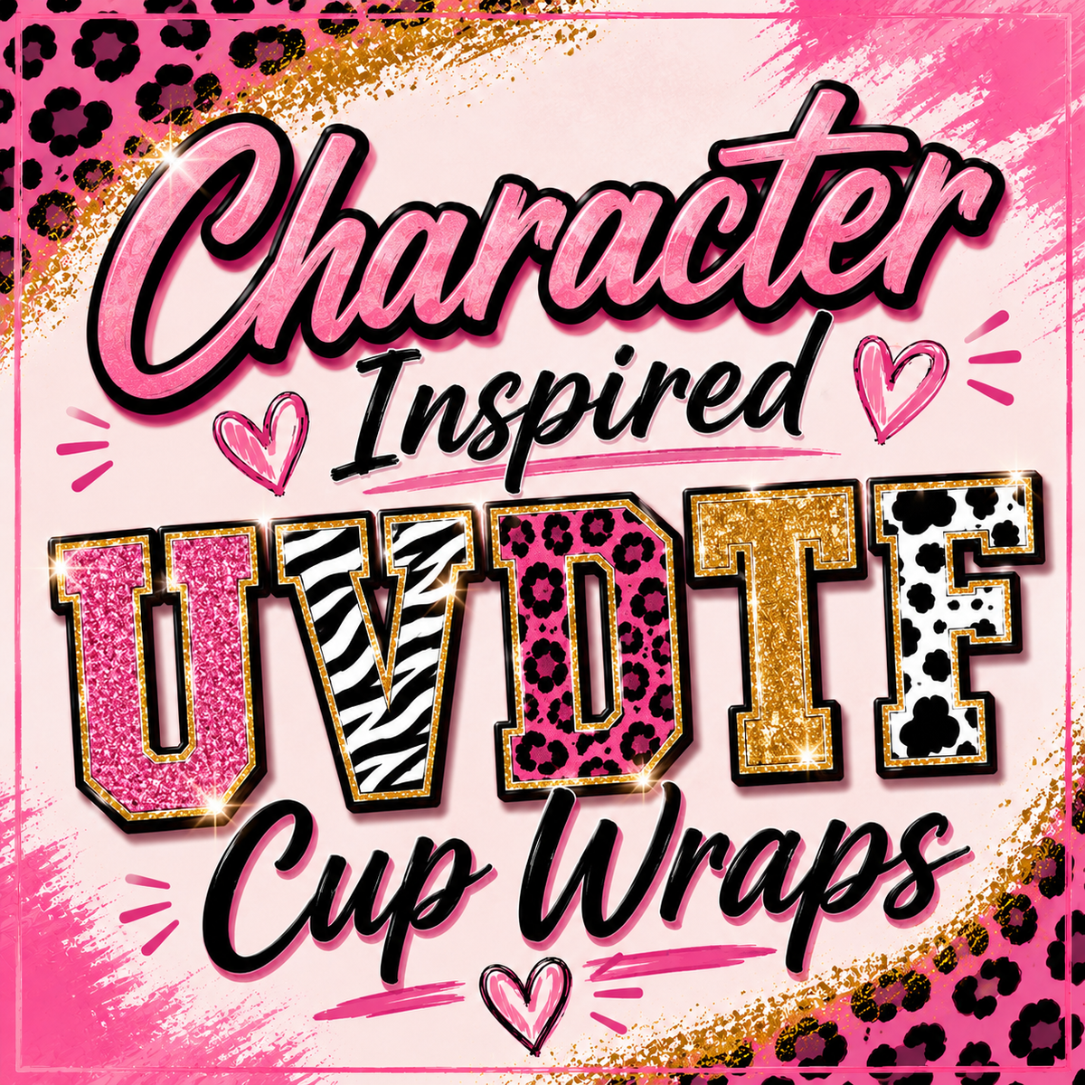 Character Inspired UVDTF Cup Wraps