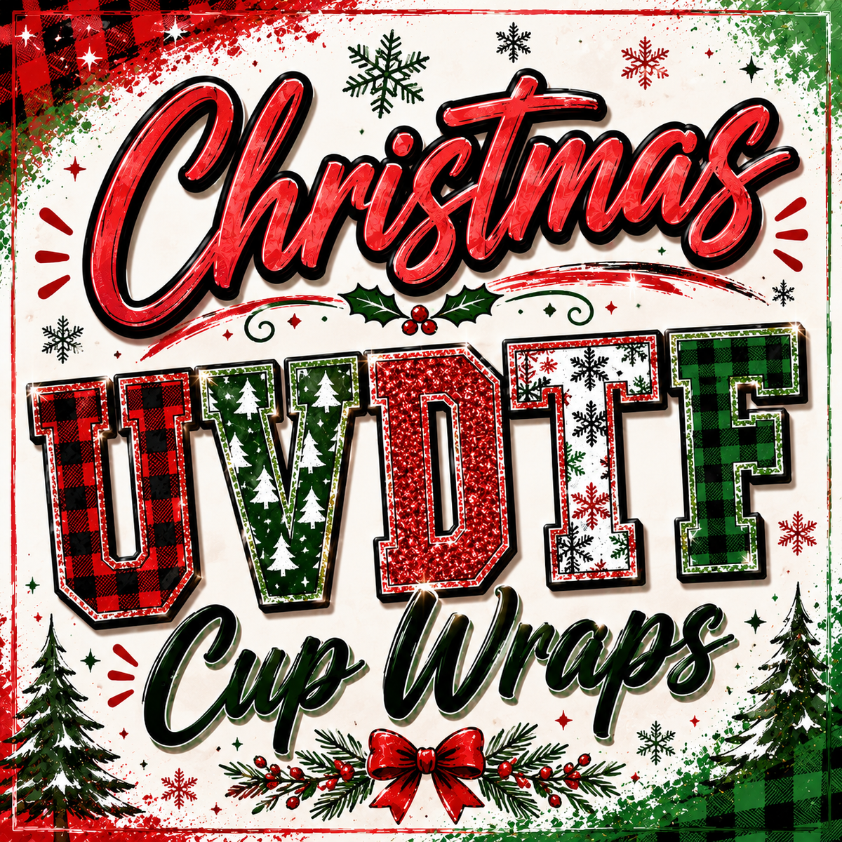 Christmas UVDTF Cup Wraps-