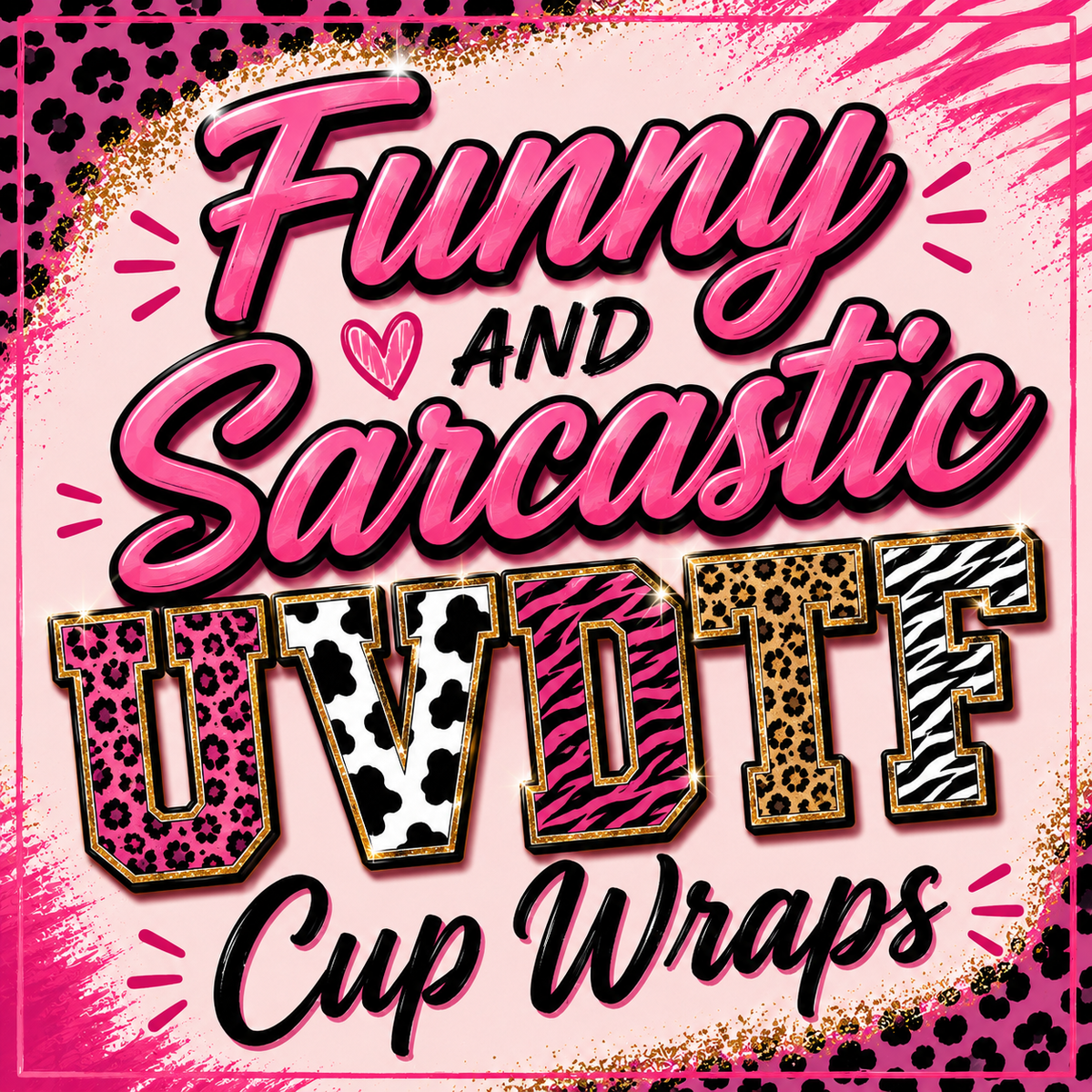 Funny UVDTF Cup Wraps