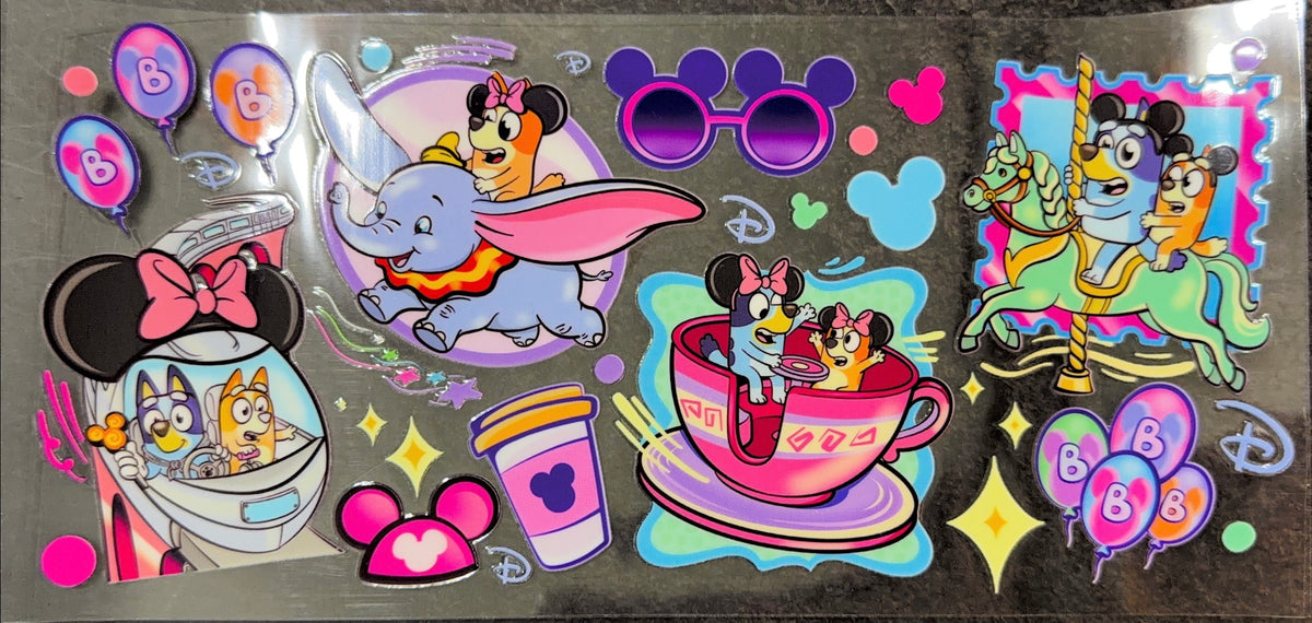 Magical Theme Park Puppy Adventure UVDTF Cup Wrap