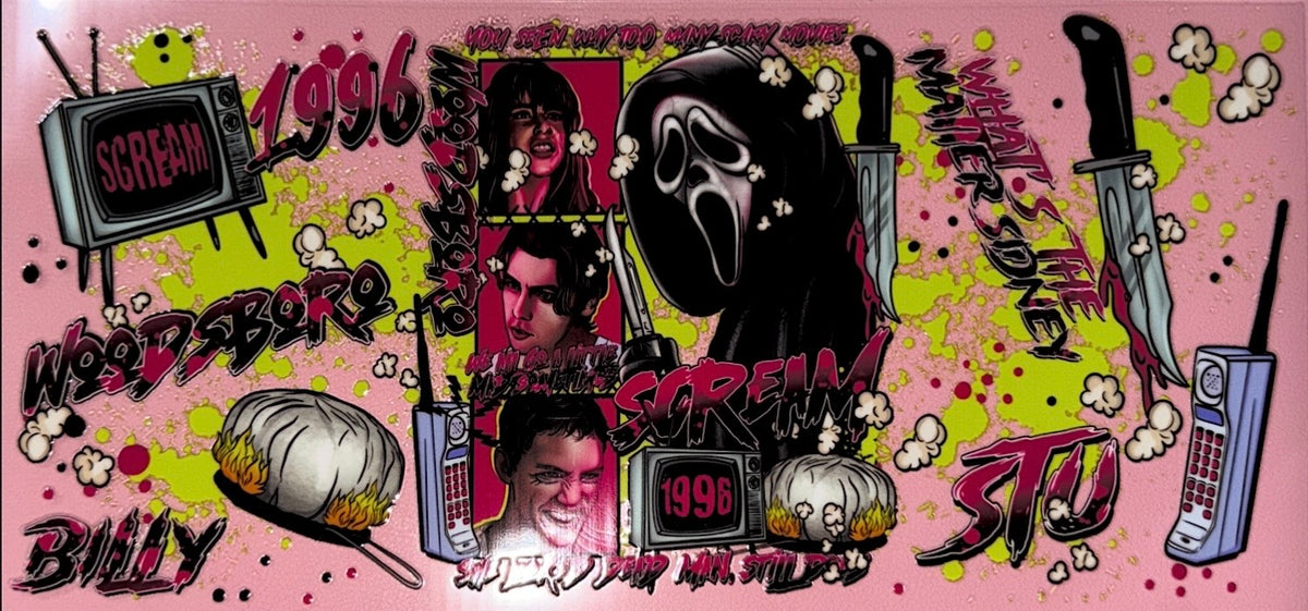90s Horror Vibes UVDTF Cup Wraps