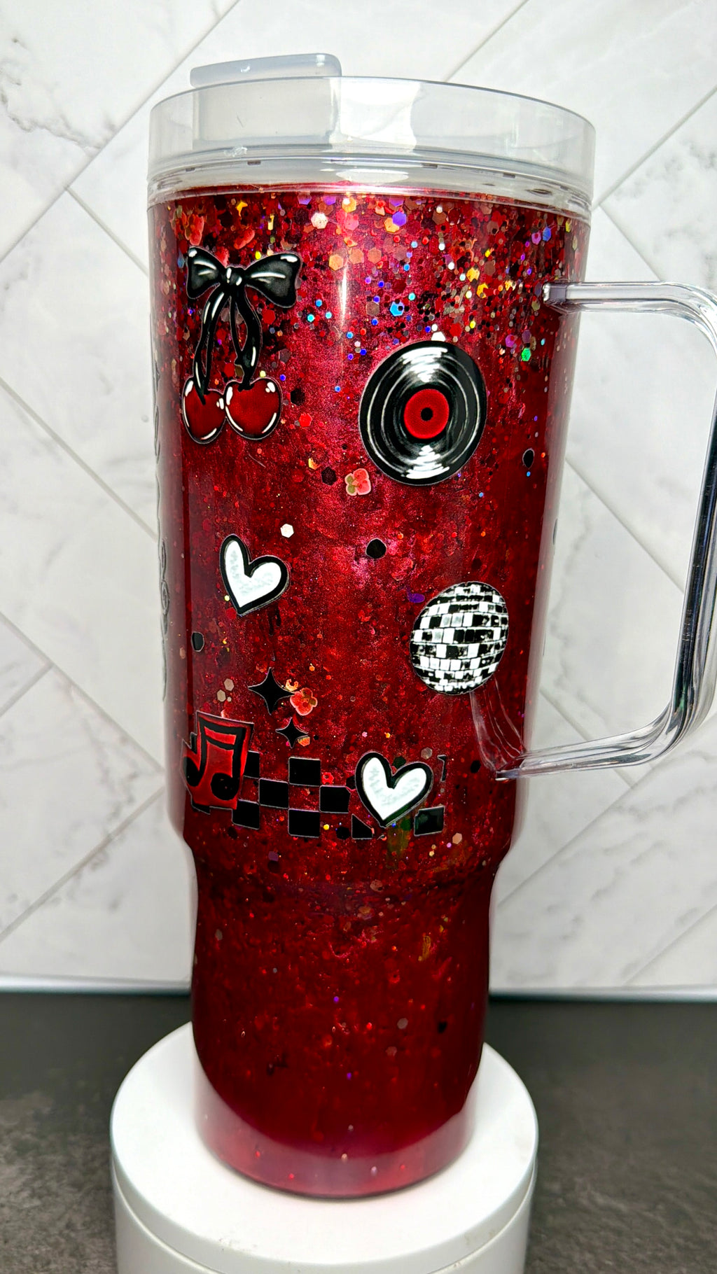 Music Waterfall Snowglobe Tumbler