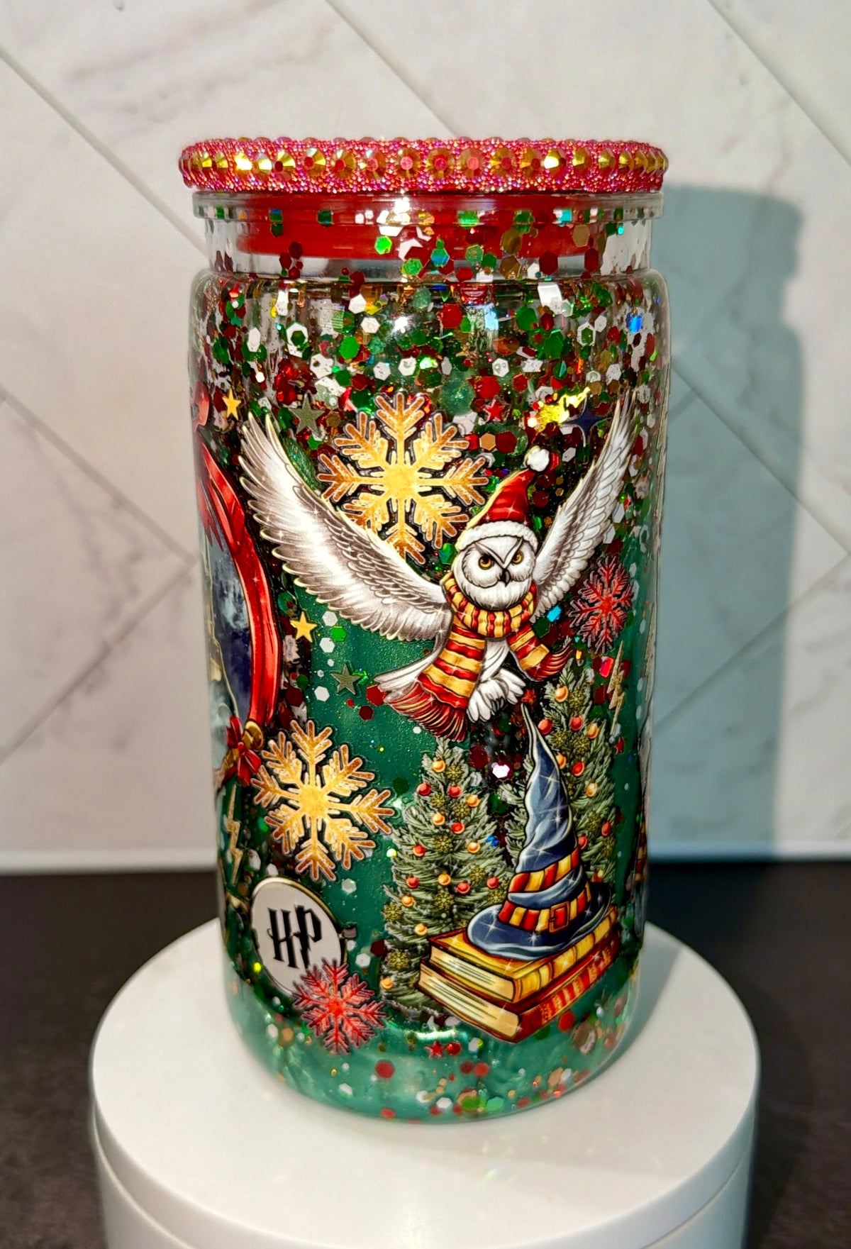 Enchanting Christmas Lava Snowglobe Cup