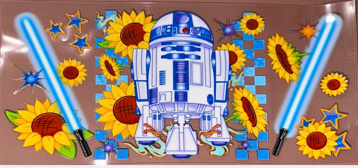 Galactic Sunflower Droid UVDTF Cup Wrap