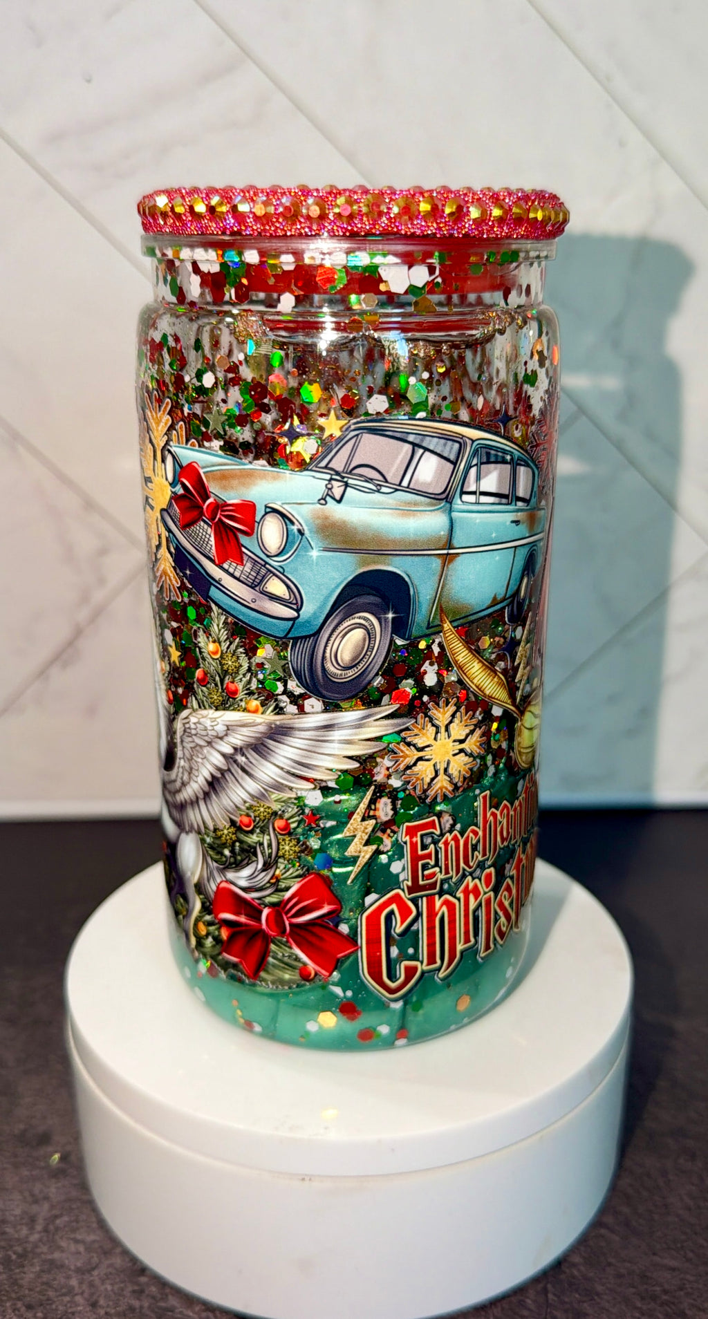 Enchanting Christmas Lava Snowglobe Cup