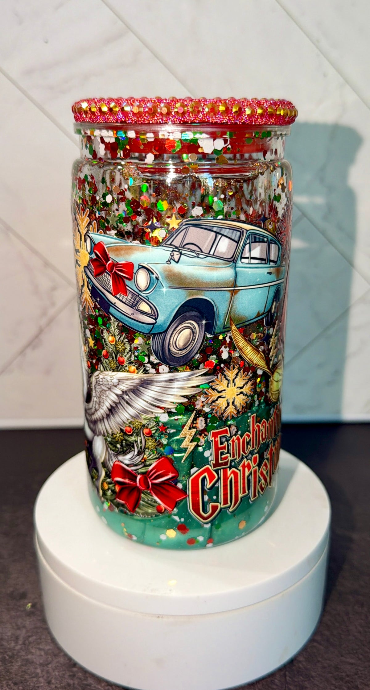 Enchanting Christmas Lava Snowglobe Cup