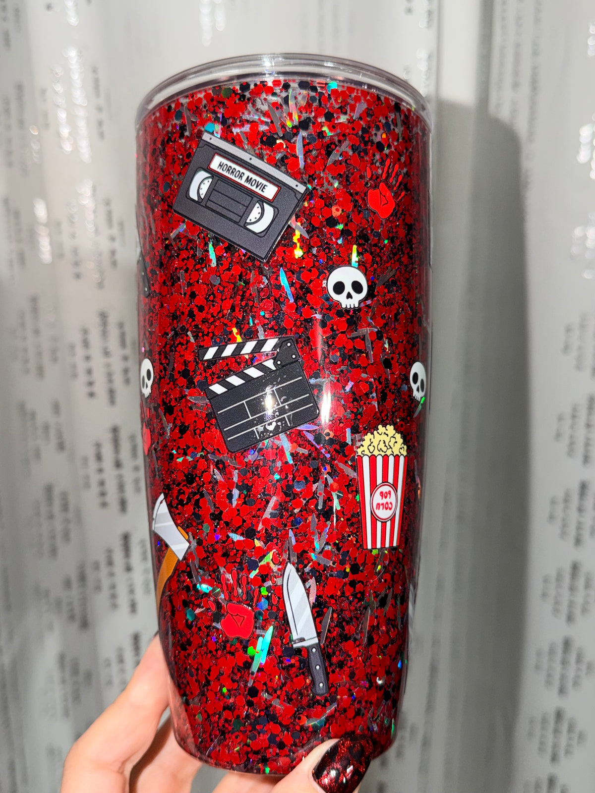 Spooky Movie Night Snowglobe Cup