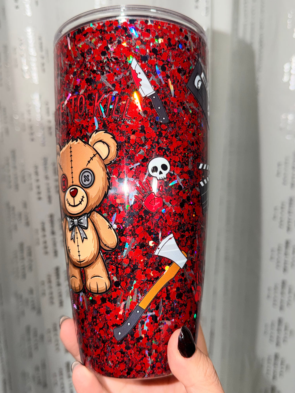 Spooky Movie Night Snowglobe Cup