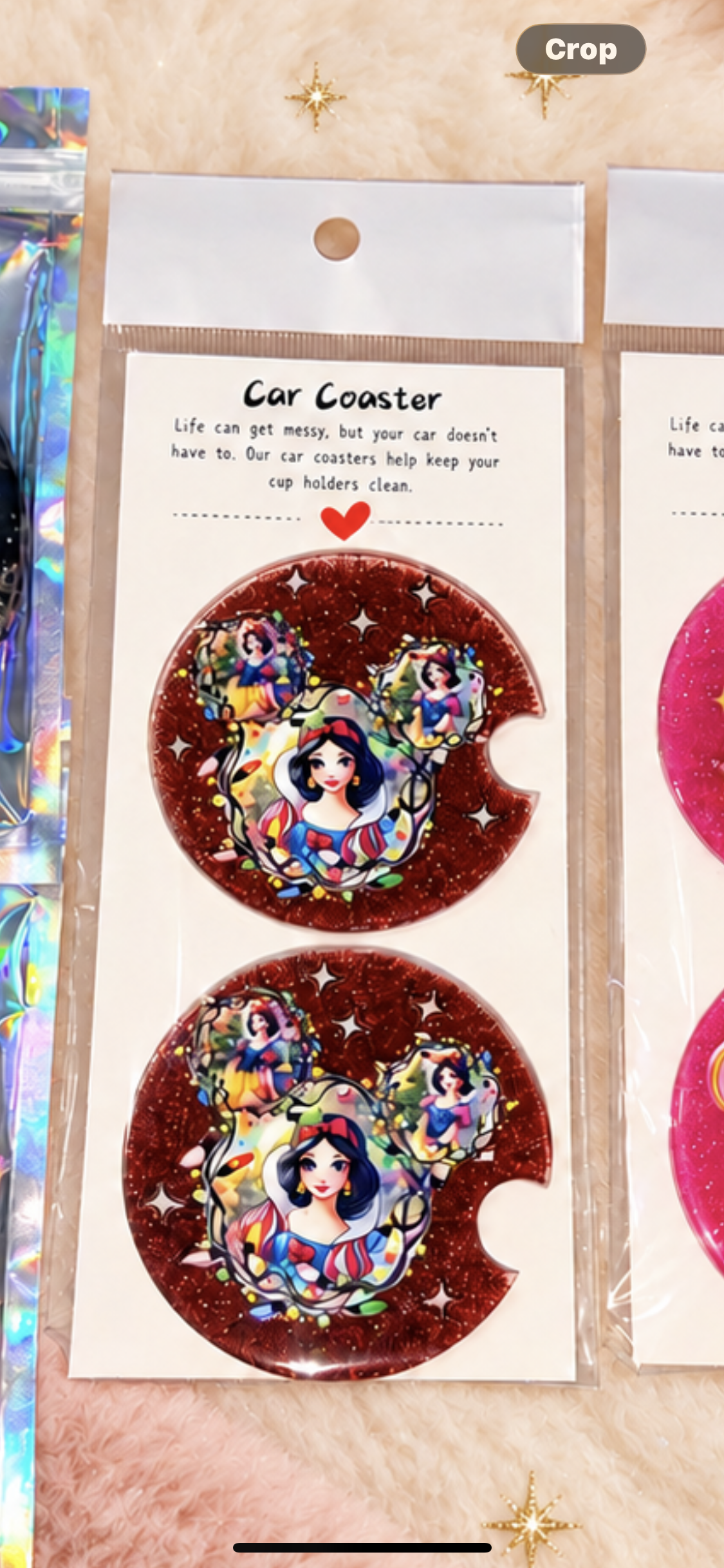 Princess Car Coasters