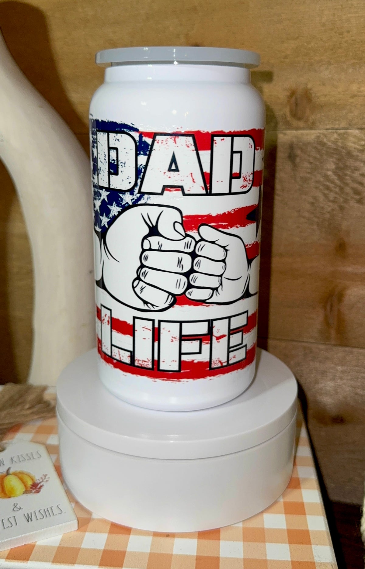 Dad Life Patriotic Stainless Steel Tumbler