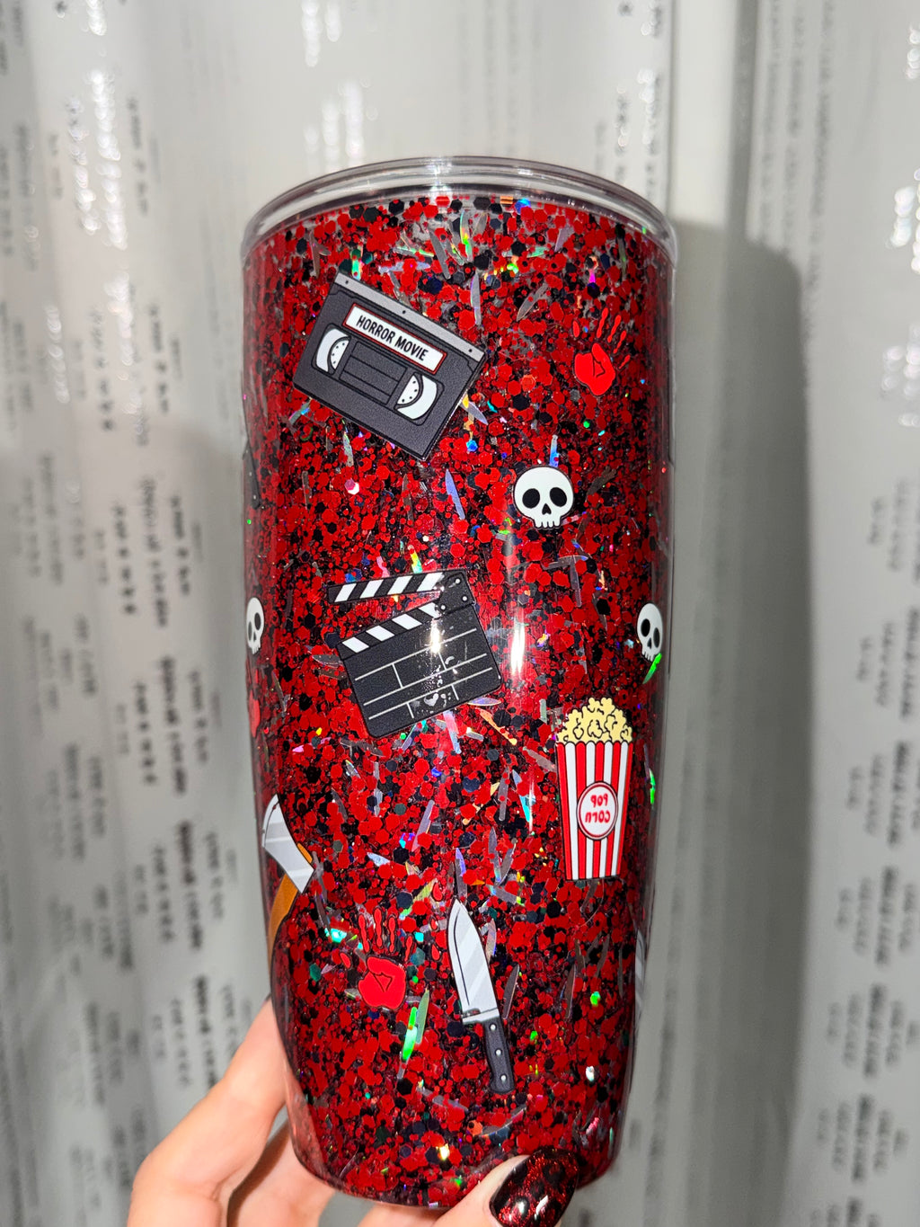 Spooky Movie Night Snowglobe Cup