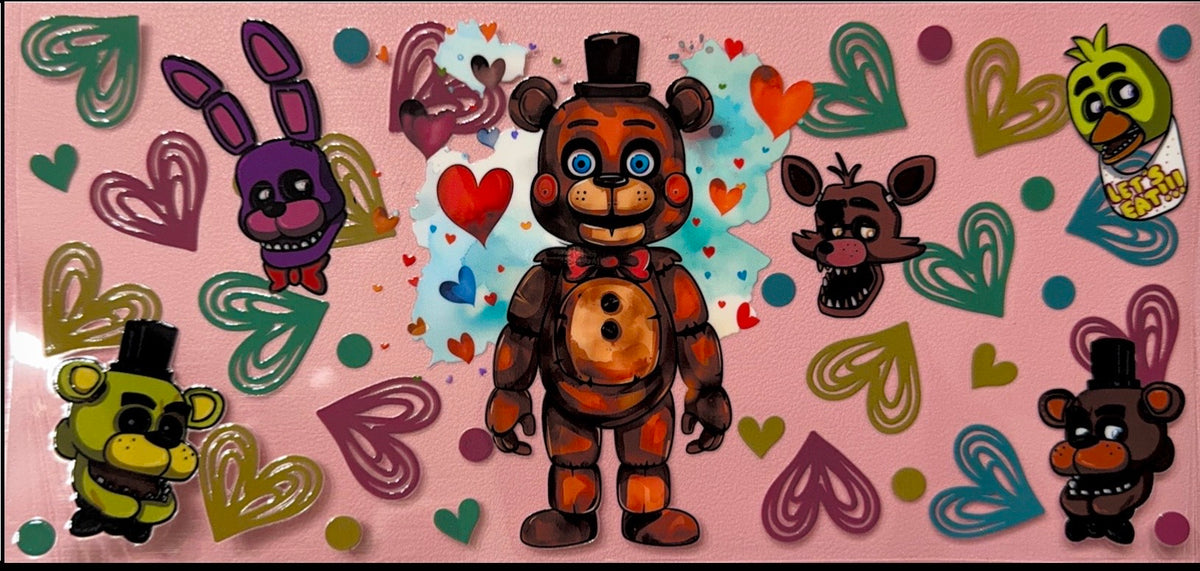 FNAF UVDTF Cup Wrap