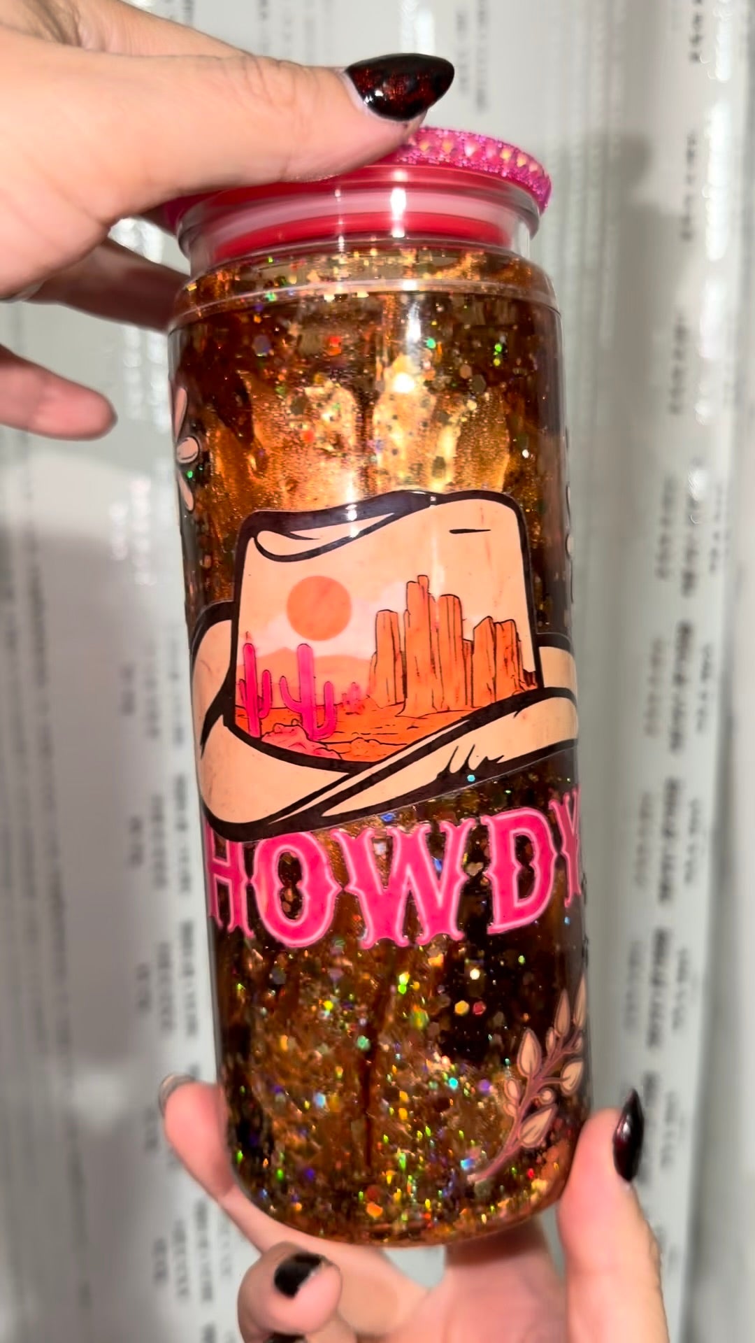 Howdy Lava Snowglobe Cup