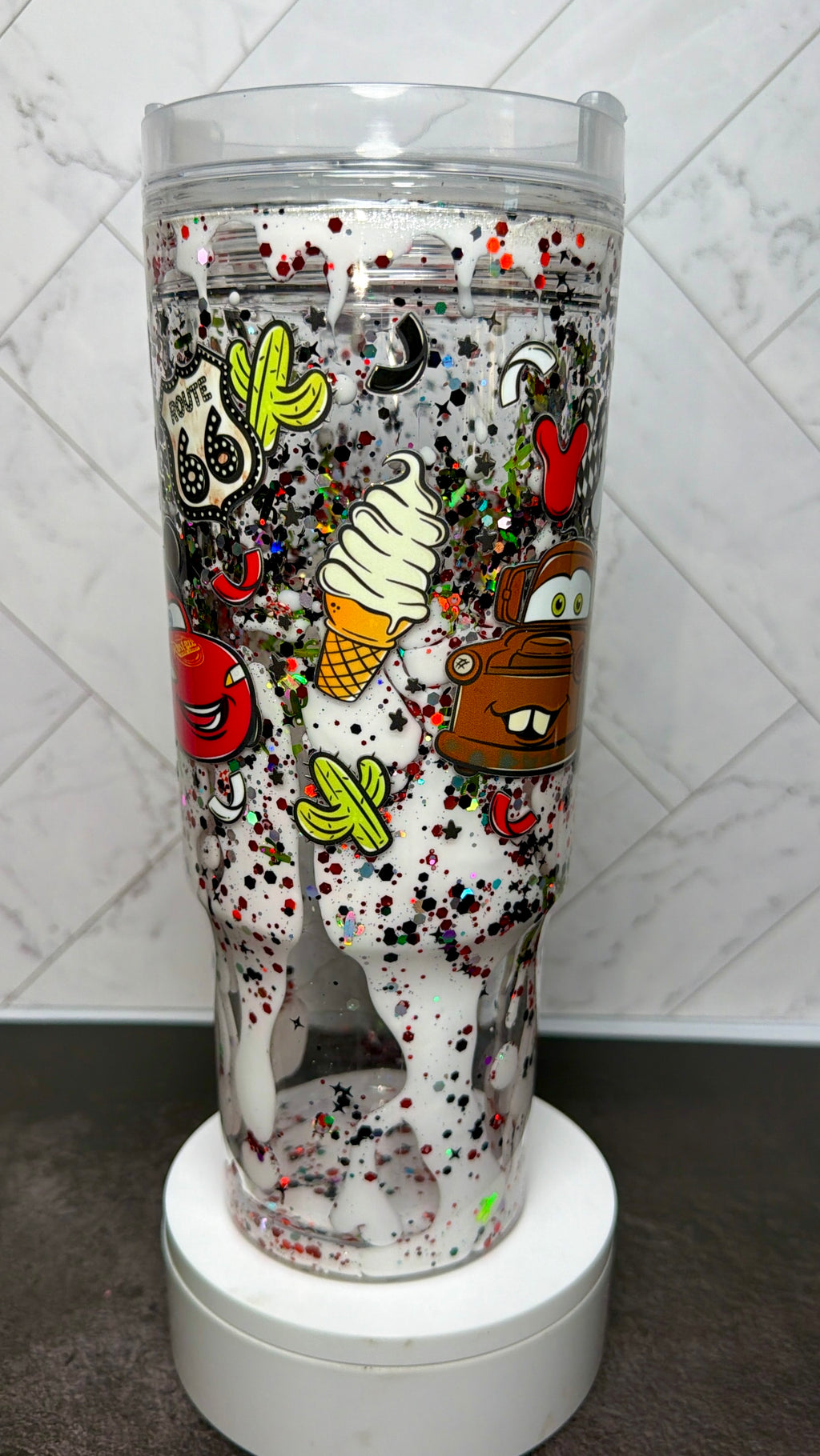 Route 66 Lava Snowglobe Cup