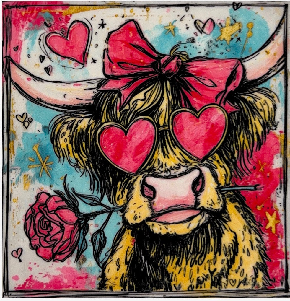 Cow UVDTF Cup Wrap