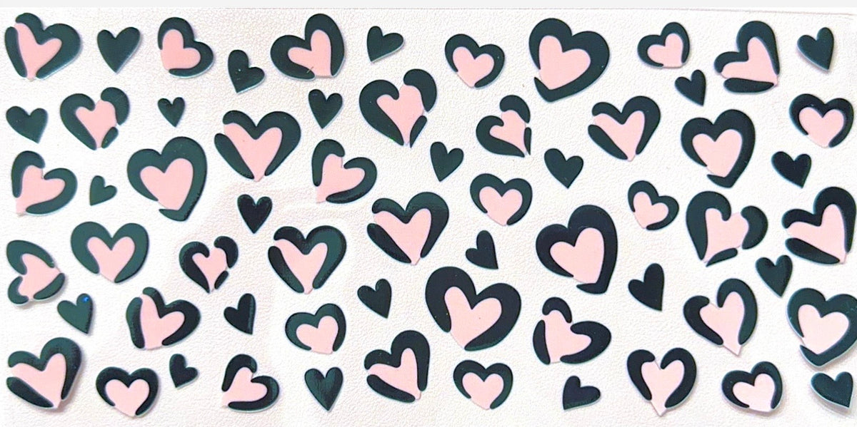 Leopard Hearts UVDTF Cup Wrap