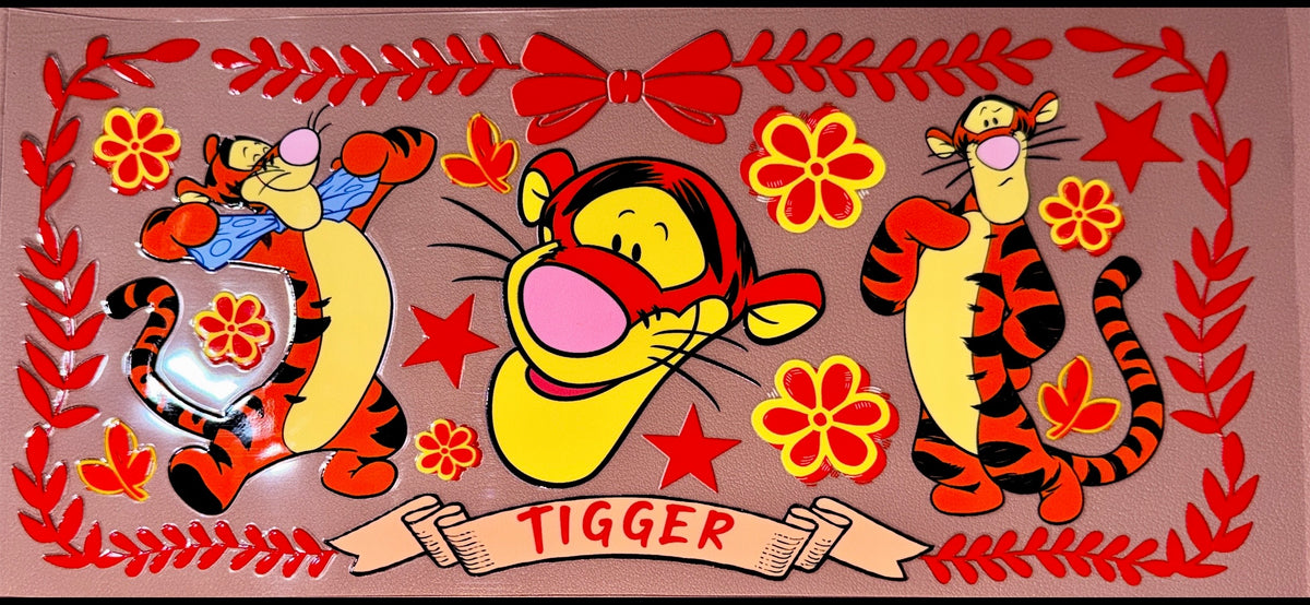 Orange Tiger UVDTF Cup Wrap