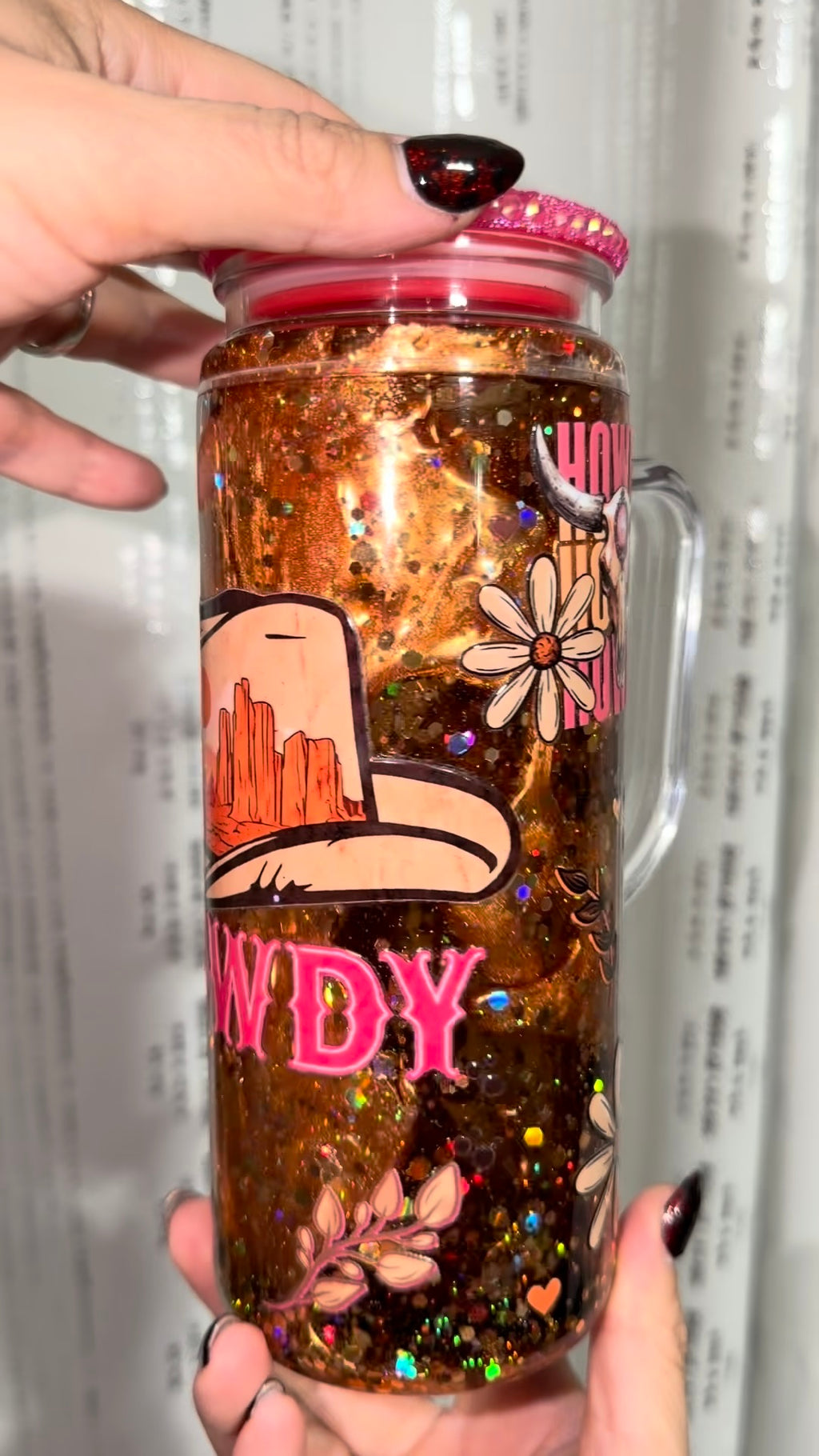 Howdy Lava Snowglobe Cup