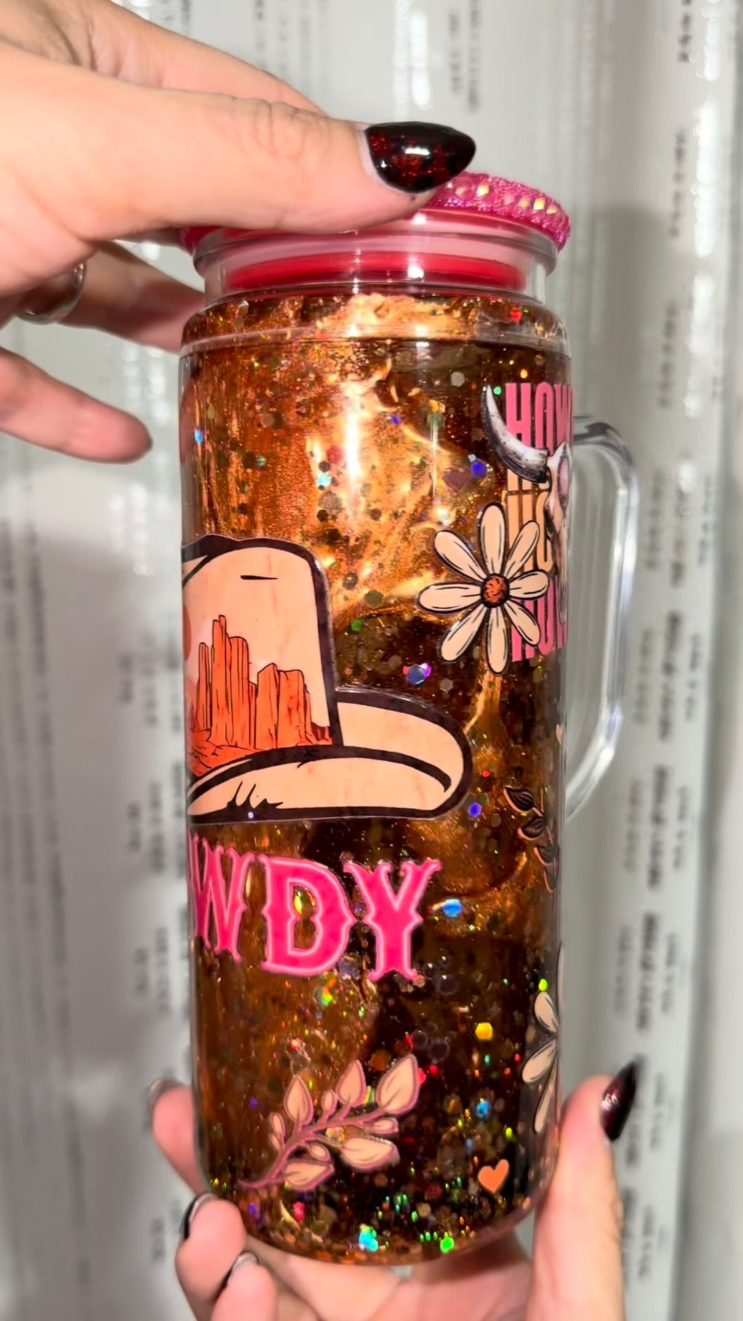 Howdy Lava Snowglobe Cup