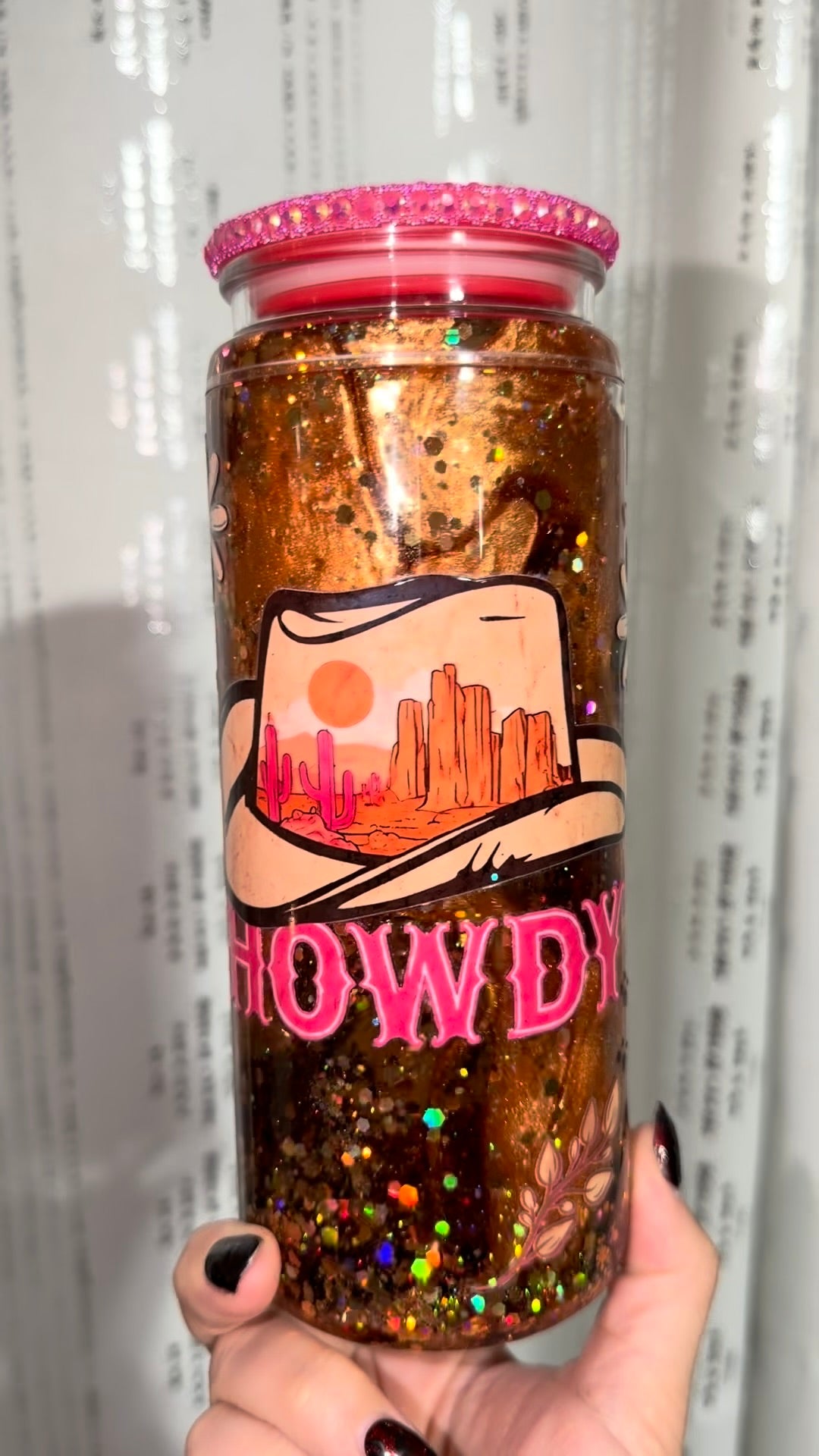 Howdy Lava Snowglobe Cup