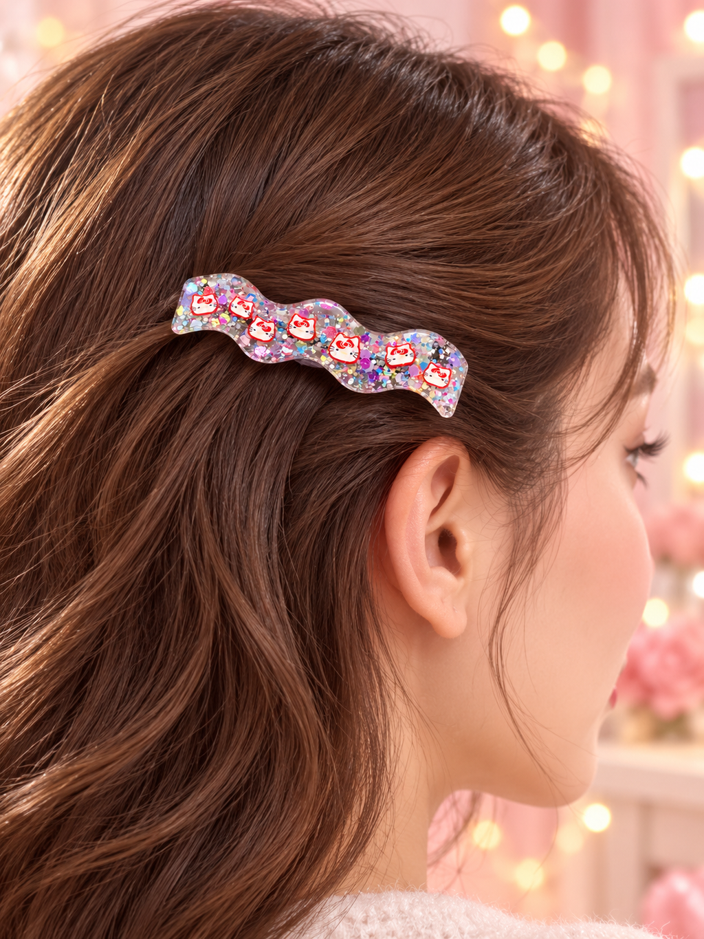 HK Glitter Hair Clips