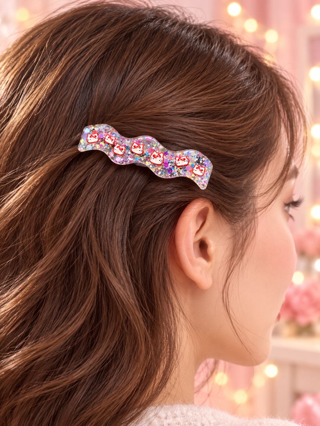 HK Glitter Hair Clips