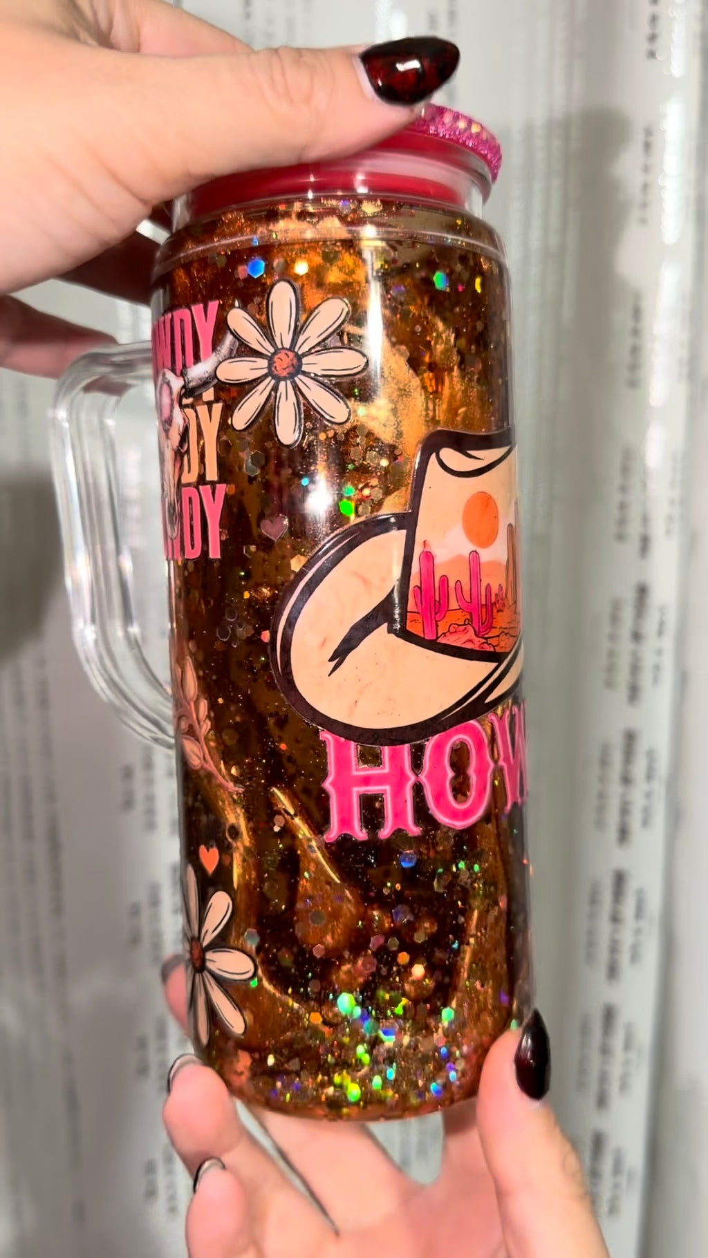 Howdy Lava Snowglobe Cup