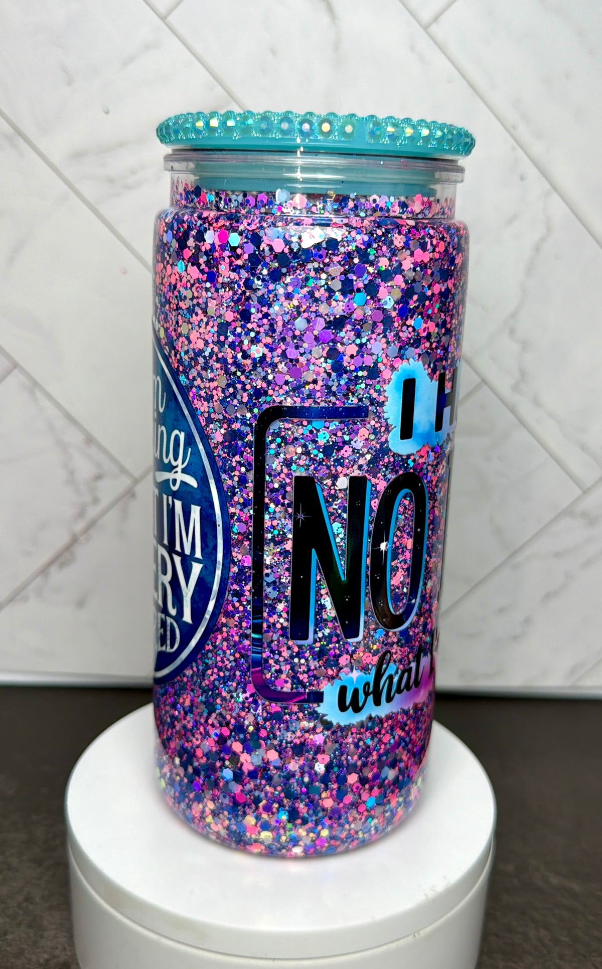 Very Tired Snowglobe Cup