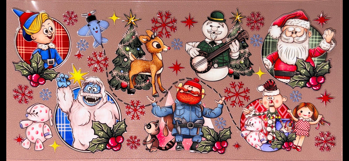 Deer Christmas Inspired UVDTF Cup Wrap