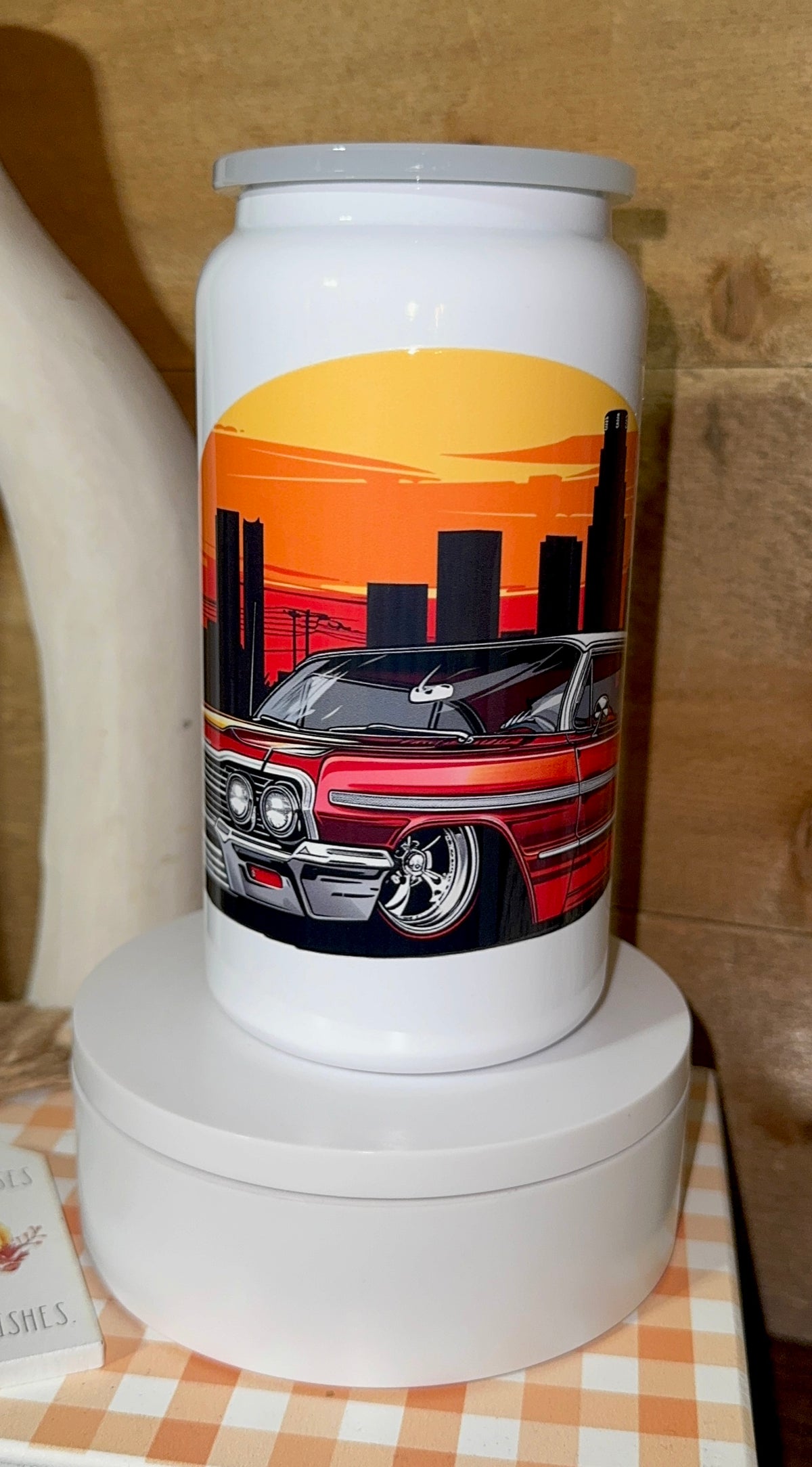 Retro Sunset Stainless Steel Tumbler