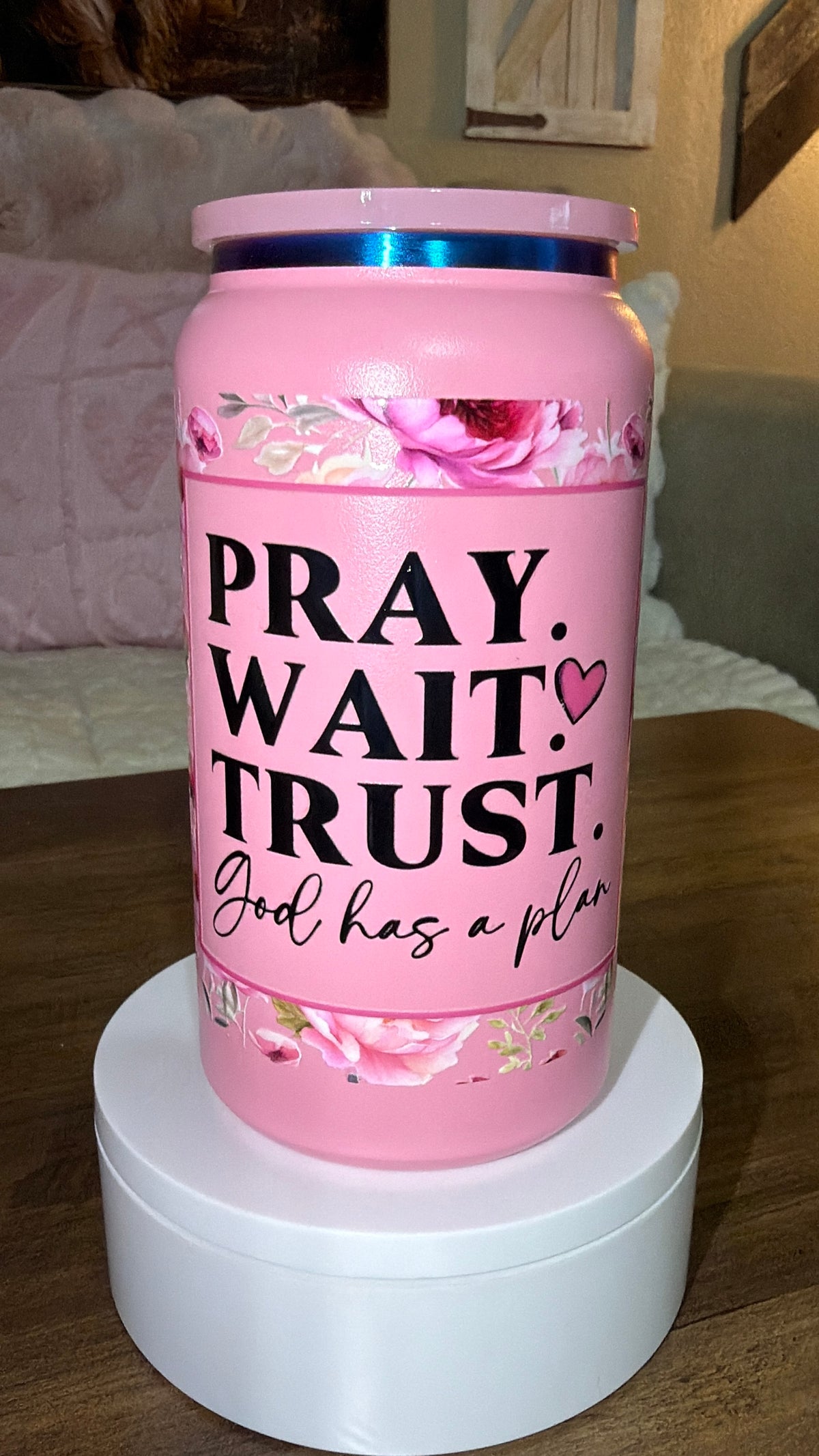 Pray stainless steel tumbler