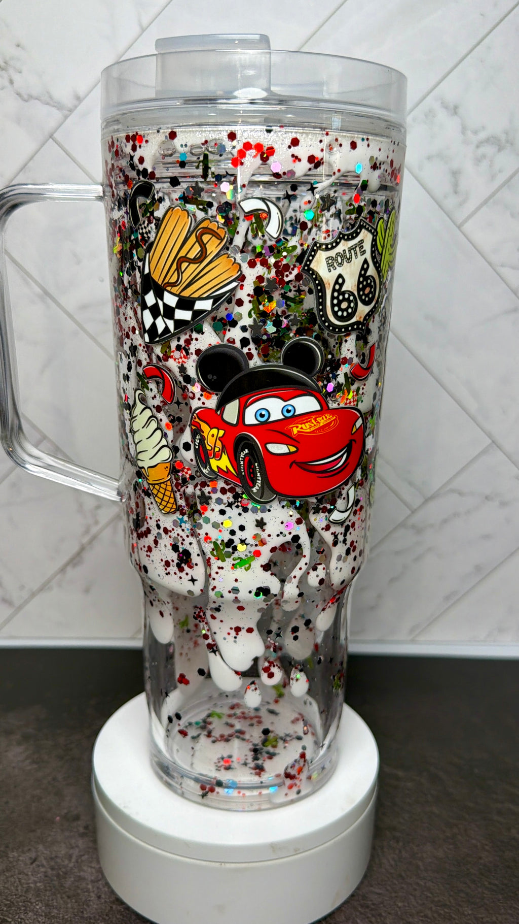 Route 66 Lava Snowglobe Cup