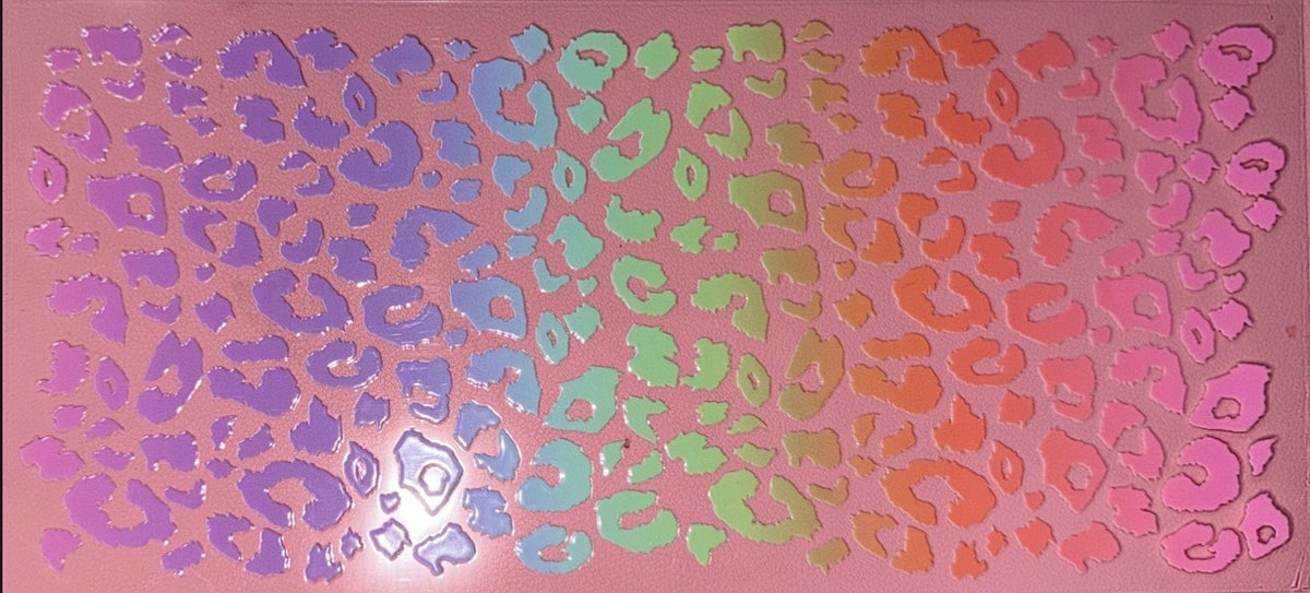 Colorful Leopard UVDTF Cup Wrap