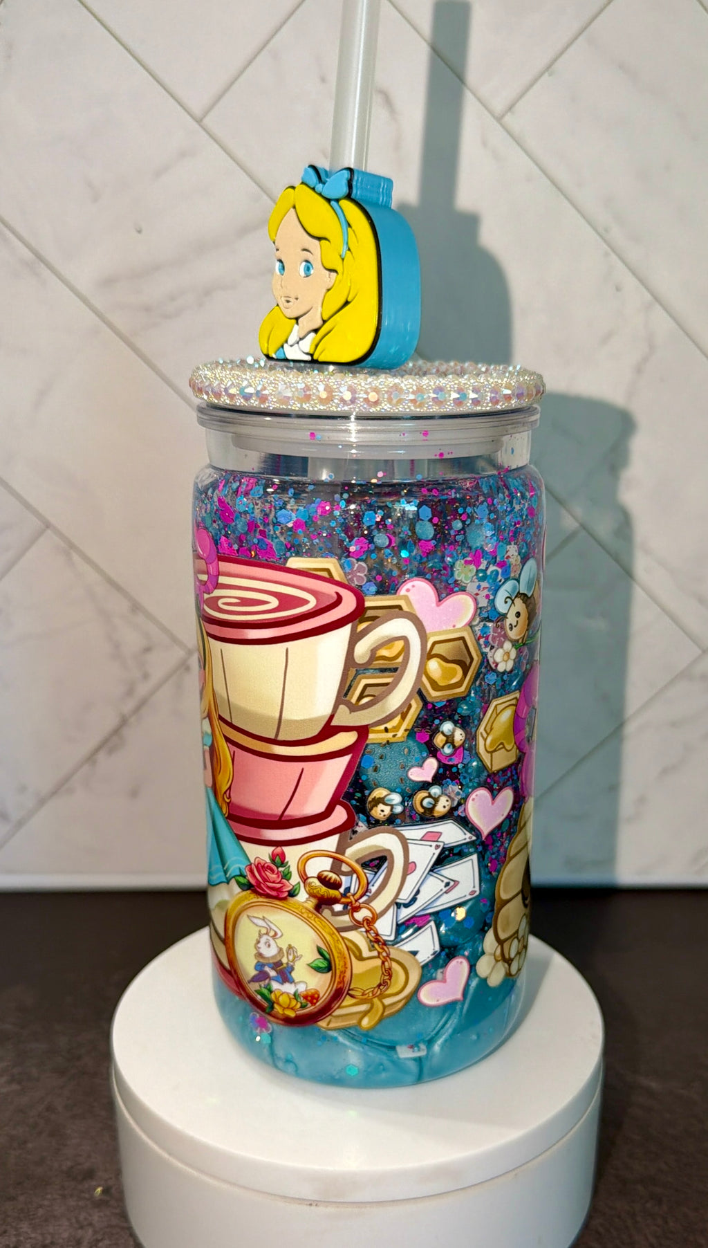 Tea Party Lava Snowglobe Cup