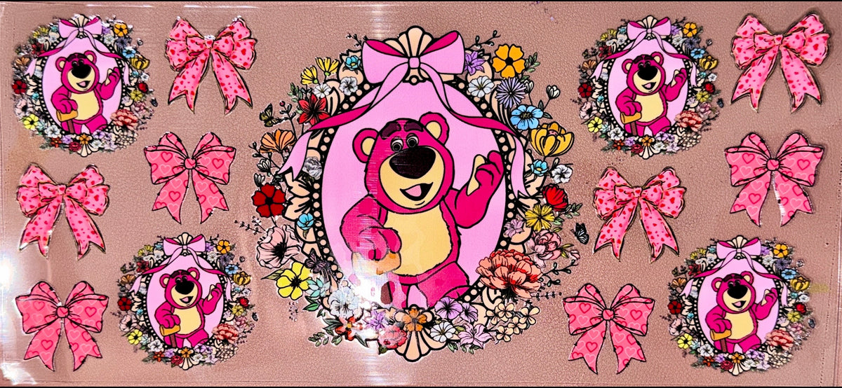 Pink Bear UVDTF Cup Wrap