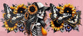 Floral Skeleton UVDTF Cup Wrap