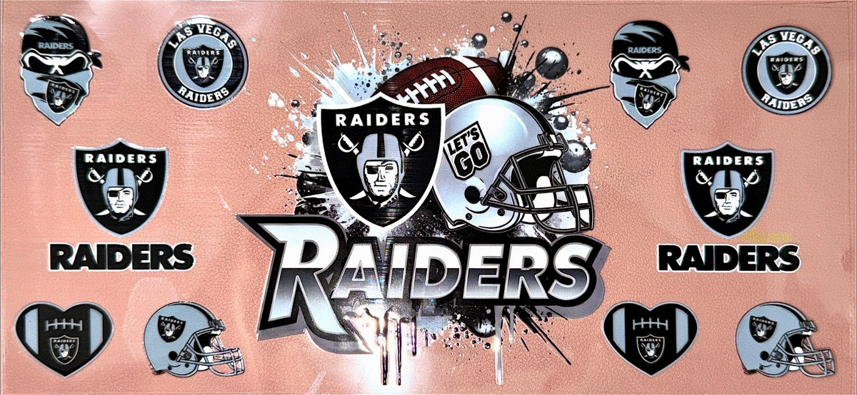 Black and Grey Sports UVDTF Cup Wrap
