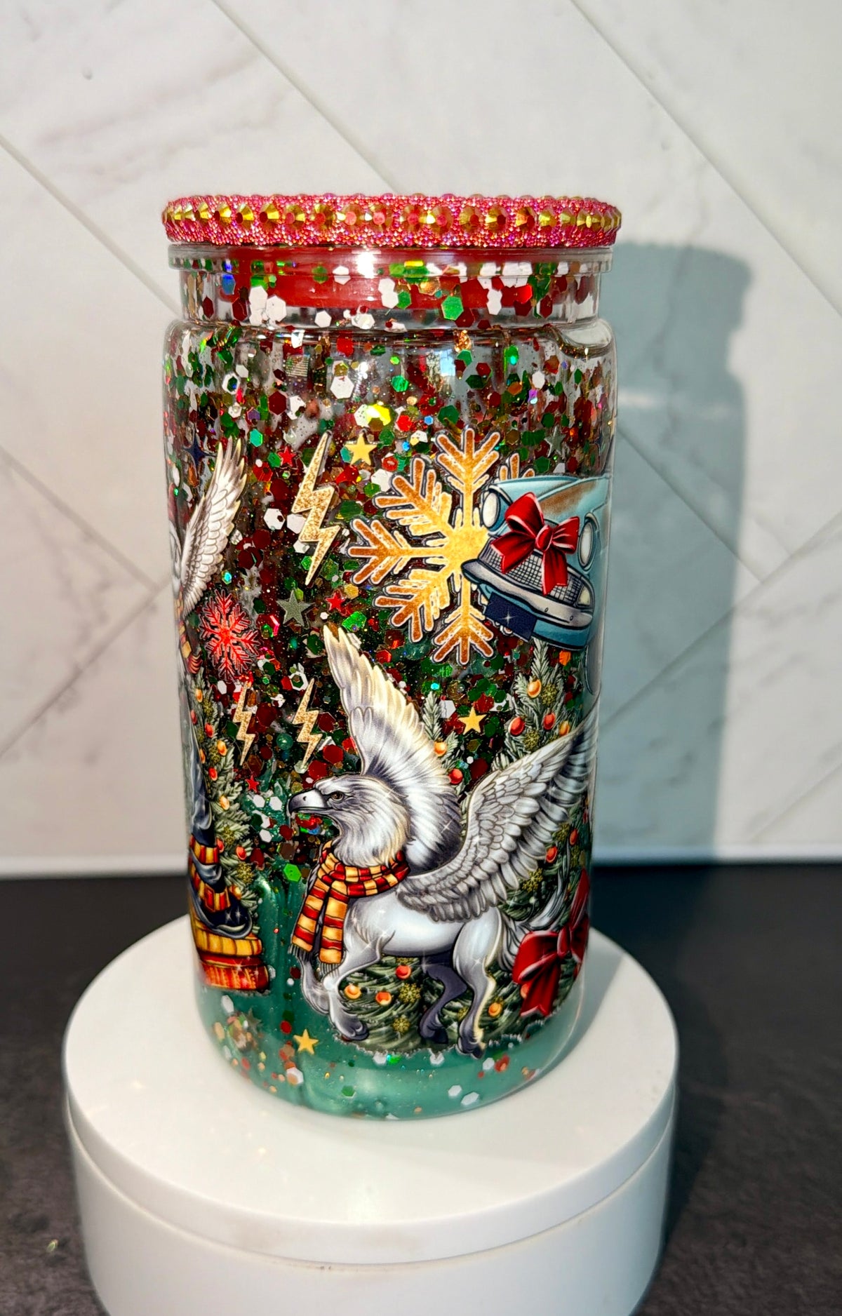 Enchanting Christmas Lava Snowglobe Cup