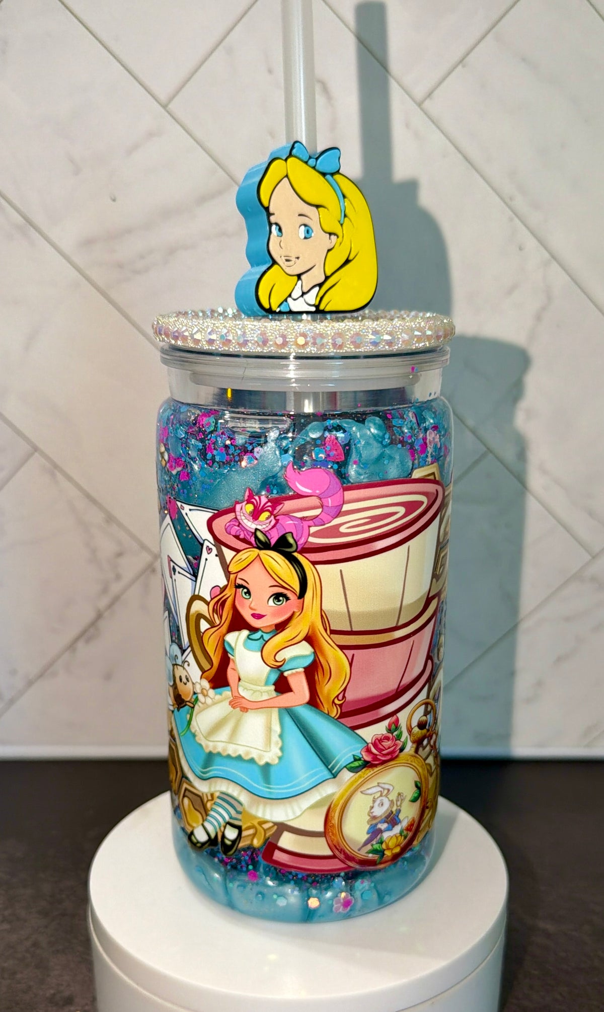 Tea Party Lava Snowglobe Cup