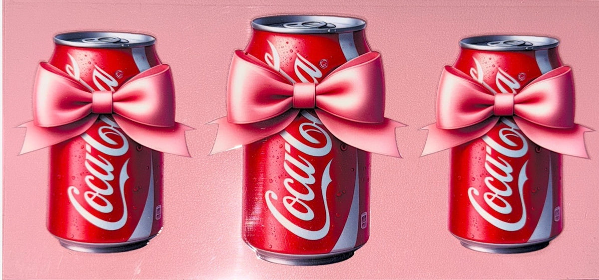Red Soda And Bows UVDTF Cup Wrap