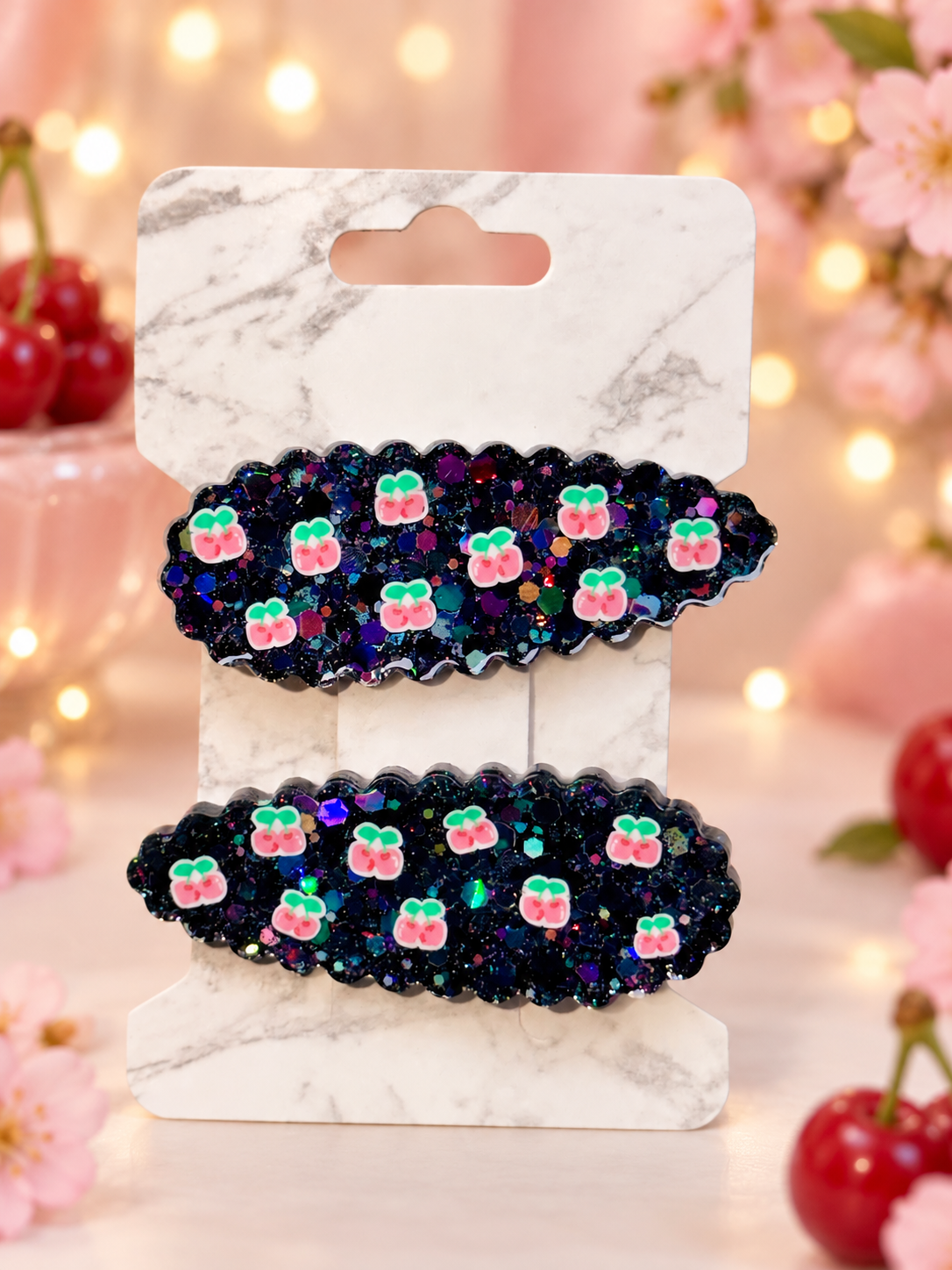 Cherry Hair Clips