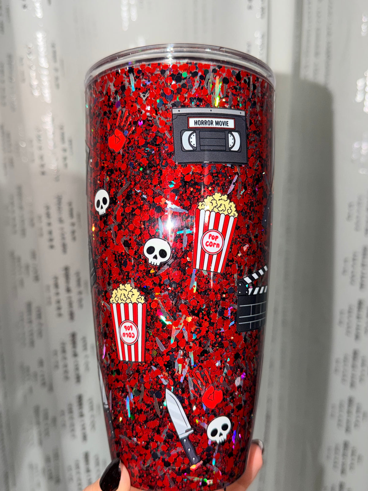 Spooky Movie Night Snowglobe Cup