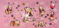 Floral Honey Bear UVDTF Cup Wrap
