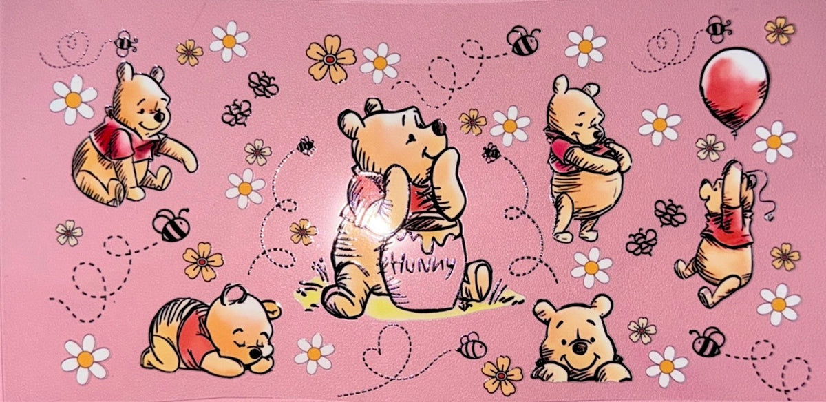 Floral Honey Bear UVDTF Cup Wrap