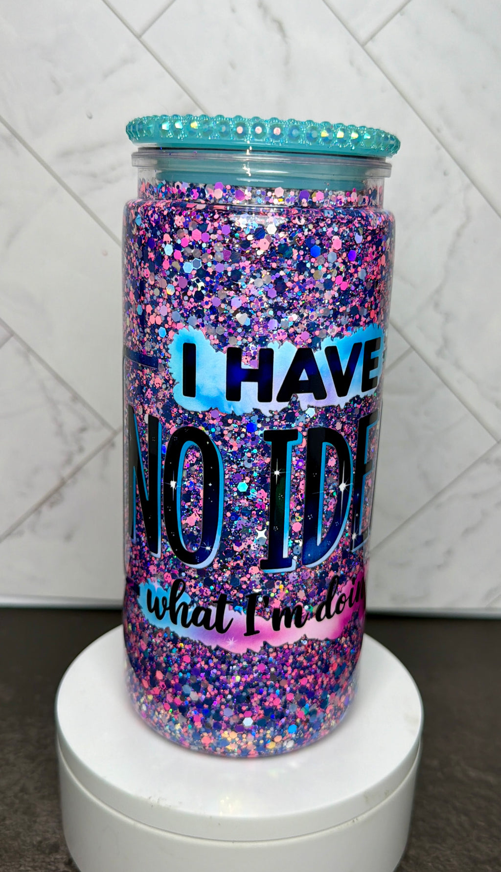 Very Tired Snowglobe Cup