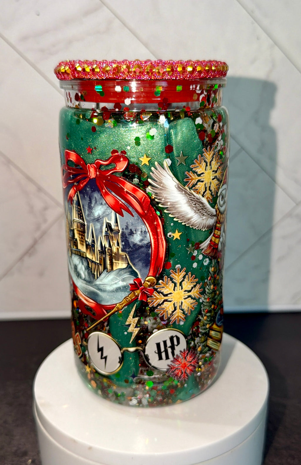 Enchanting Christmas Lava Snowglobe Cup
